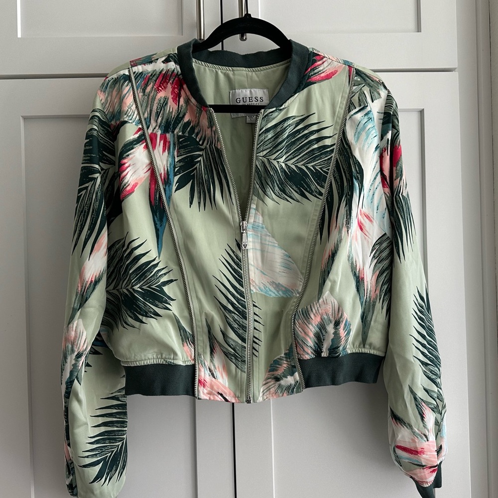 Guess cropped bomber jacket